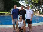 Pre-Olympics, Barcelona. Ian, Paul and Trev 
