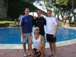 Pre-Olympics, Barcelona. Ian, Paul and Trev 